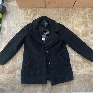 Lucky Brand Black Teddy Coat